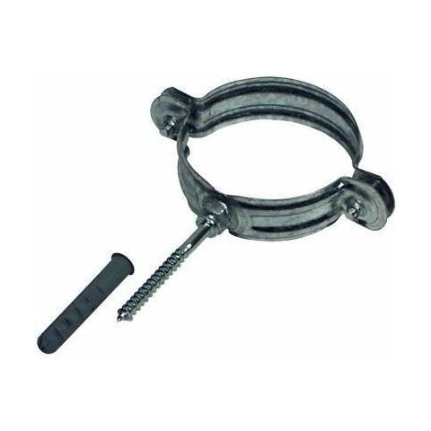 Collare Per Tubi Tubo Pvc Pluviale Zincato D? 100 Con Tassello E Asta - Foto 1