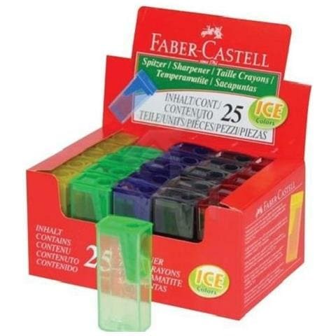 Faber Castell 581525 - Espositore 25 Temperamatite A Un Foro Con Serbatoio - Colori Ass. - Foto 1