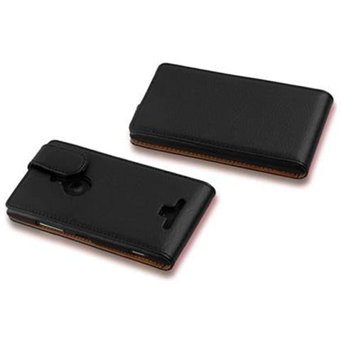 Custodia Compatibile Con Nokia Lumia 925 In Nero Ossido - Coperchio Protettivo In Design Flip Realizzato In Similpelle Testurizzata - Foto 6