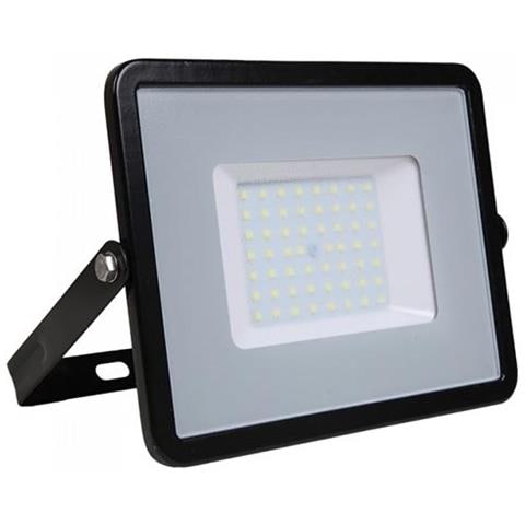 V-tac Pro Vt-56 Faro Led 50w Slim Alluminio Nero Chip Samsung Smd Alta Luminosità Bianco Freddo 6400k - Sku 761 - Foto 1