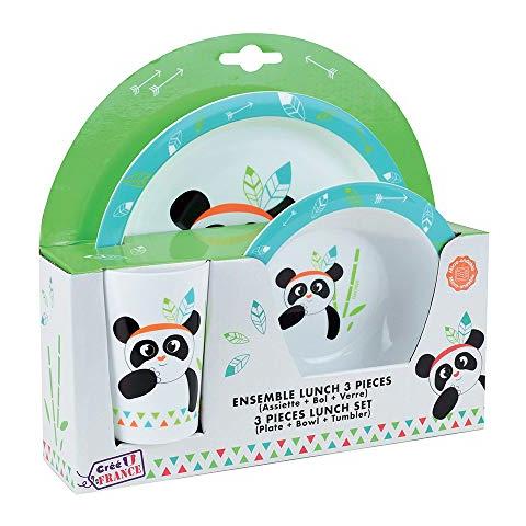 Fun House 005672 Indiano Panda Set Composto Da Pasto Microonde 1 Pentola 1 1 E Ciotola Bicchiere Per Bambini - Foto 1