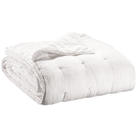 Bed Cover Stonewashed Zeff Blanc 240 X 260 - Foto 1