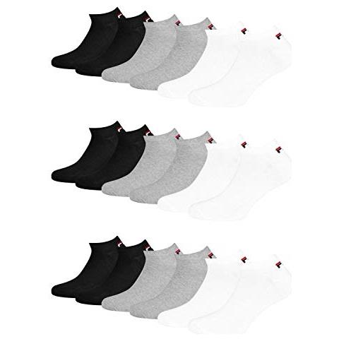 9 Paia Di Calzini Da Sneaker Unisex Classico Assortito. 35-38 - Foto 1