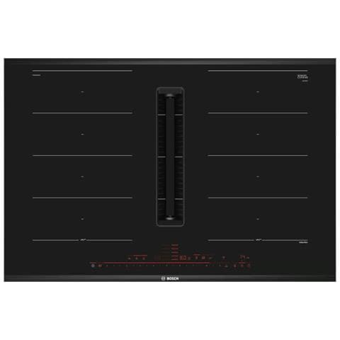 Piano Cottura PXX875D67E a Induzione con Cappa Integrata da 500 m3/h 4 Zone Cottura da 80 cm Colore Nero - Foto 1