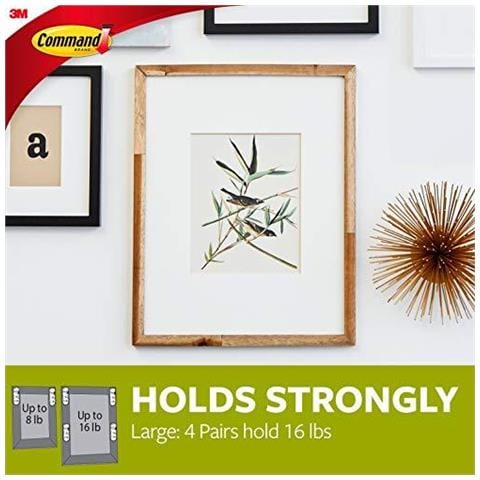 Comando 17206blk Grande Quadro Appeso Strisce-nero 4 Coppie - Foto 4
