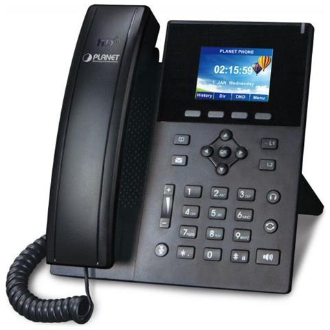 High Definition Color Poe Telefono Ip Nero 6 Linee Lcd - Foto 1
