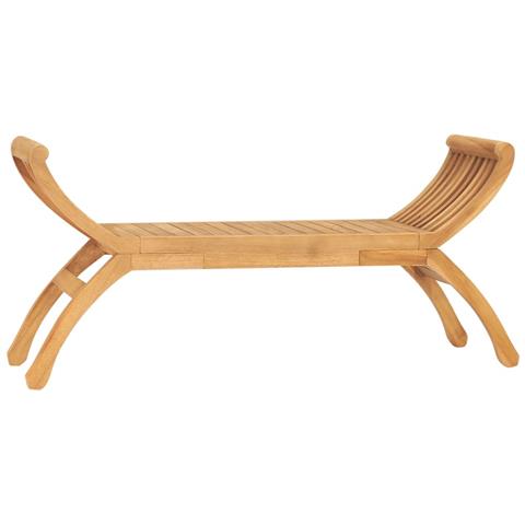 Panchina da Giardino 126 cm in Legno Massello di Teak - Foto 1