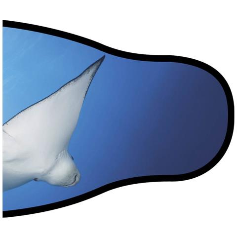 Cinturino Maschera Manta Nero / azzurro Doppio Foglio - Foto 3