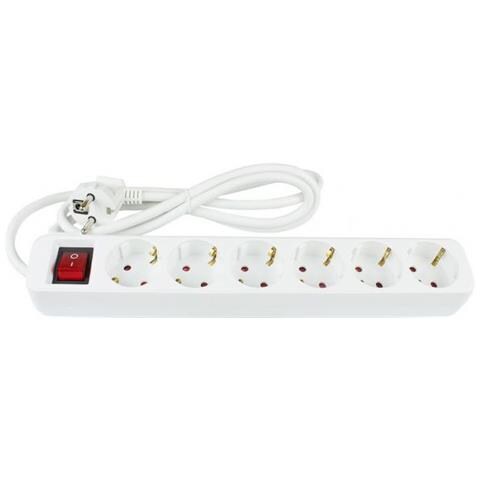 Alcasa Ps016-w015 Prolunghe E Multiple 1,5 M 6 Presa (e) Ac Interno Bianco - Foto 1