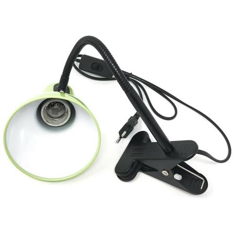 Lampada Lumetto Da Scrivania Braccio Flessibile Pinza Per Fissaggio Lume Verde - Foto 2