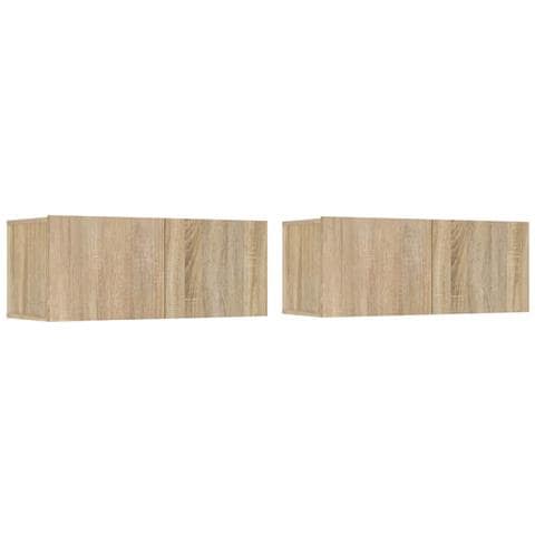 Mobili TV 2 pz Rovere Sonoma 80x30x30 cm in Legno Multistrato - Foto 1