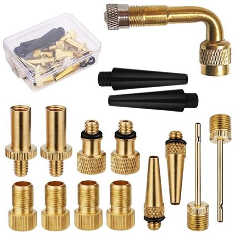 Adattatore Per Valvola Per Bicicletta Per Pompa Ad Aria / Set Di 15 Parti - Foto 1