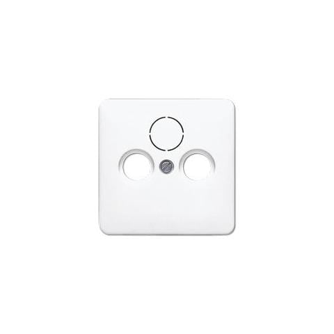Cd 561 Sat Ww Bianco Placca Per Interruttori E Coperchio Per Presa - Foto 1