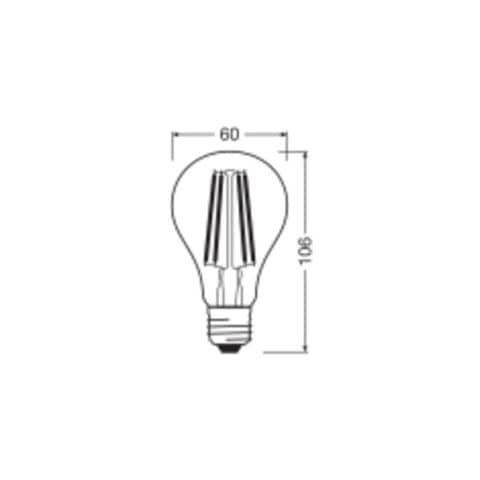 Ledvance A Lampadina Led E27 Trasparente 7.3w 806lm 2700k Ip20 320° [lv-4099854048210] - Foto 4