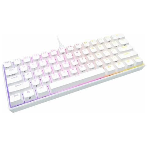 Tastiera Con cavo e senza cavo 0840006640479 per Gaming (Layout Francese) Colore Bianco - Foto 3