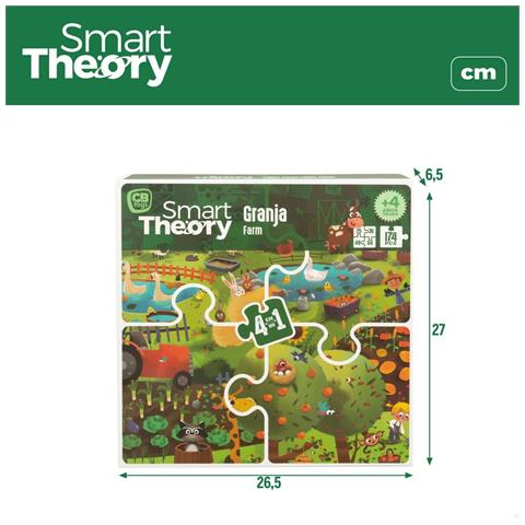 Puzzle Per Bambini Colorbaby 4 In 1 174 Pezzi Fattoria 68 X 68 Cm (6 Unità) - Foto 2