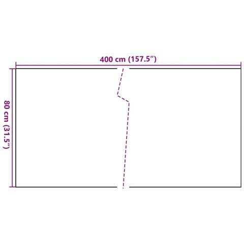 Paravento Da Balcone Marrone E Nero 400x80 Cm In Polyrattan - Foto 8