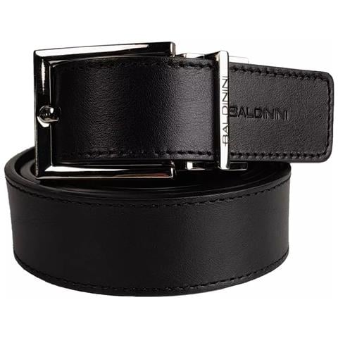 Cintura In Pelle Di Vitello Nera - 110 Cm / 44 Inches - Foto 1