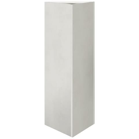 Fioriere da Giardino 2 pz Triangolari 35x35x75 cm Acciaio Inox - Foto 2