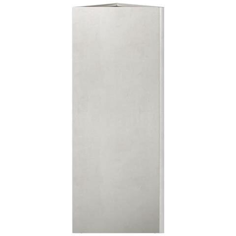 Fioriere da Giardino 2 pz Triangolari 35x35x75 cm Acciaio Inox - Foto 10