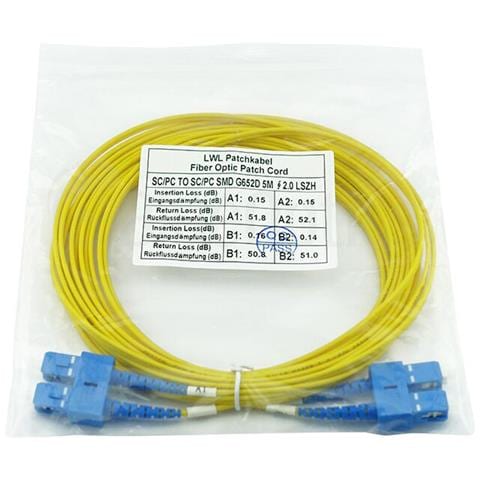SFP3232BU1MK cavo InfiniBand e in fibra ottica 1 m SC Giallo - Foto 5