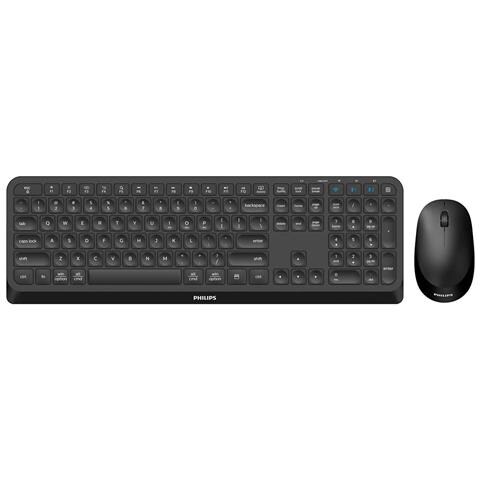 Tastiera e Mouse Wireless SPT6407B/26  (Layout Inglese) Colore Nero - Foto 1