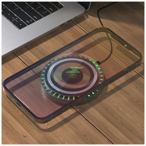 Base Di Ricarica Magsafe 15w Con Luci Led Ambientali. - Foto 2