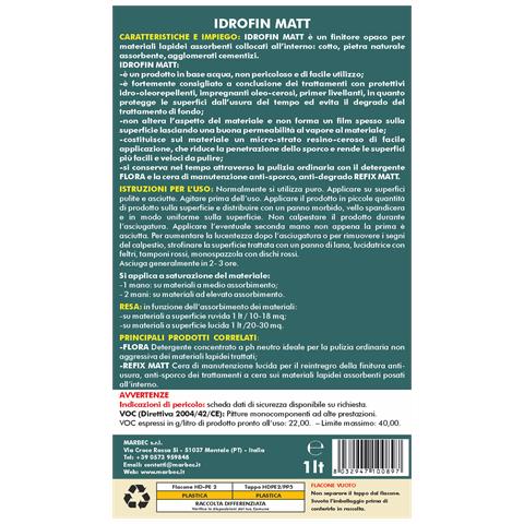 Idrofin Matt 1lt - Cera Per Pavimenti - Foto 2