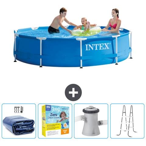 Piscina Fuori Terra - In Giro - 305x305x76 Cm - Blu - Include Accessori Coordinati Cb13 - Foto 1