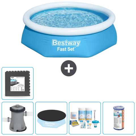 Piscina Fuori Terra - In Giro - 244x61 Cm - Blu - Include Accessori Coordinati Cb13 - Foto 1