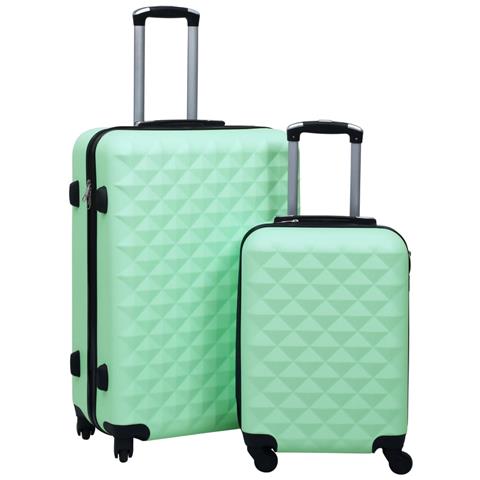 Lusso Casadino - Set Valigie Trolley A Custodia Rigida 2 Pz Menta In Abs - Foto 2