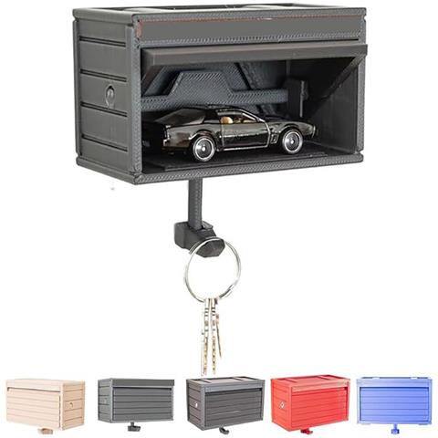 Portachiavi Garage Auto Con Porta Apribile Grey - Foto 1