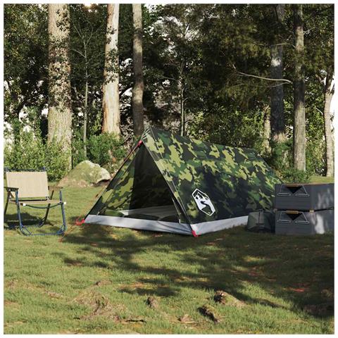 Tenda da Campeggio per 2 Persone Mimetica Impermeabile - Foto 2