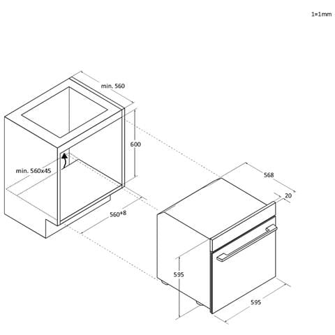 Forno Elettrico da Incasso 33703985 Capacità 78 L Multifunzione Ventilato Colore Acciaio inox - Foto 11