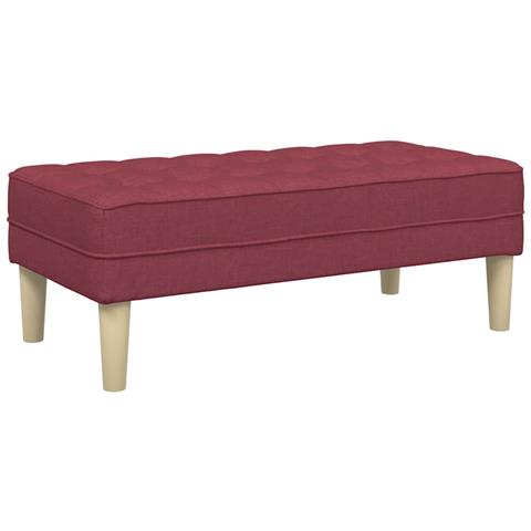 panchina  Rosso 113x57x39 cm Tappezzeria - Foto 1