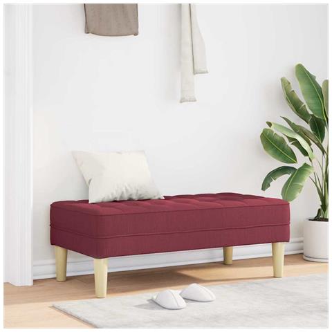 panchina  Rosso 113x57x39 cm Tappezzeria - Foto 2