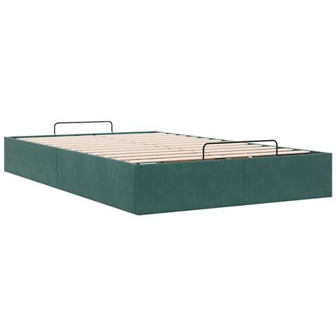 Struttura Letto Pouf Senza Materasso 120x190 cm Velluto - Foto 9
