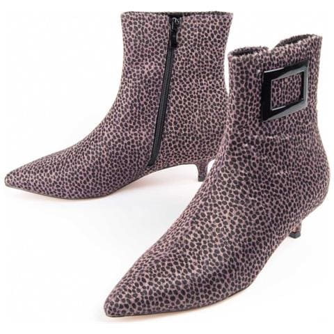 Stivaletto Con Tacco Botirey7 Marrone Marrone Materiale Sintetico E Tessile - Foto 1