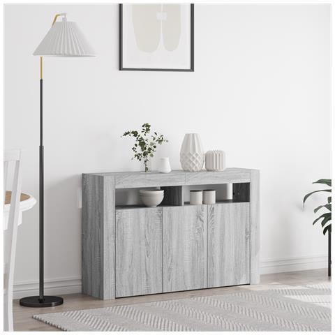 Sideboard Grigio sonoma Legno ingegnerizzato 116 x 30 x 75 cm - Foto 2