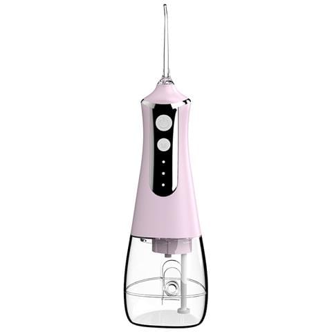 Idropulsore Elettrico Portatile Ricaricabile Usb Con 5 Ugelli Per Pulizia Orale Pink - Foto 1