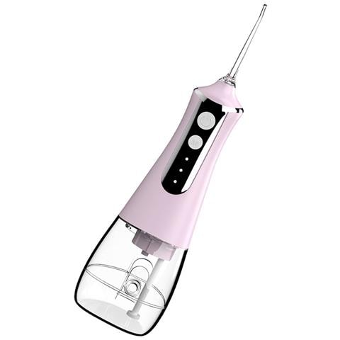 Idropulsore Elettrico Portatile Ricaricabile Usb Con 5 Ugelli Per Pulizia Orale Pink - Foto 2