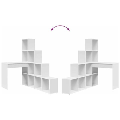 Scrivania ad angolo Bianco 101,5 x 149,5 x 149,5 cm - Foto 9