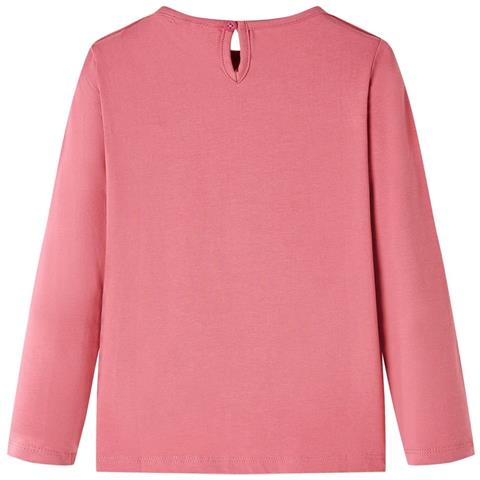 Maglietta da Bambina a Maniche Lunghe Rosa Antico 116 - Foto 2