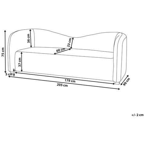 Divano 3 Posti Veltada Velluto Marrone Scuro - Foto 8