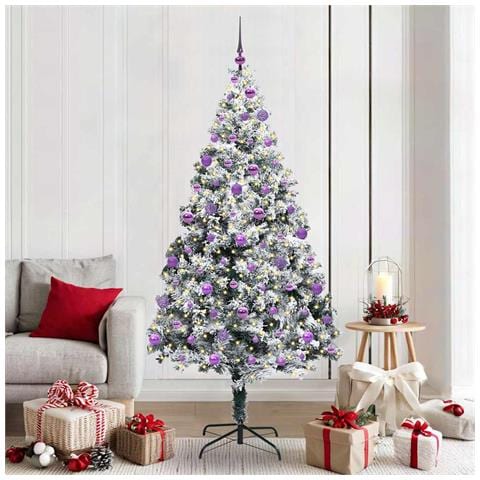 Albero di Natale artificiale con 300 LED Bianco 210 cm - Foto 2