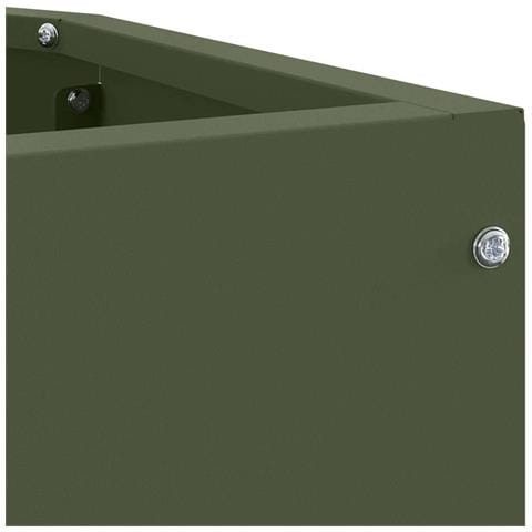 Vaso d'angolo Oliver verde 45 x 45 x 35 cm Acciaio - Foto 9