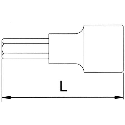Chiave A Bussola Esagonale 1/2  H17  Inserto Brugola - Foto 2