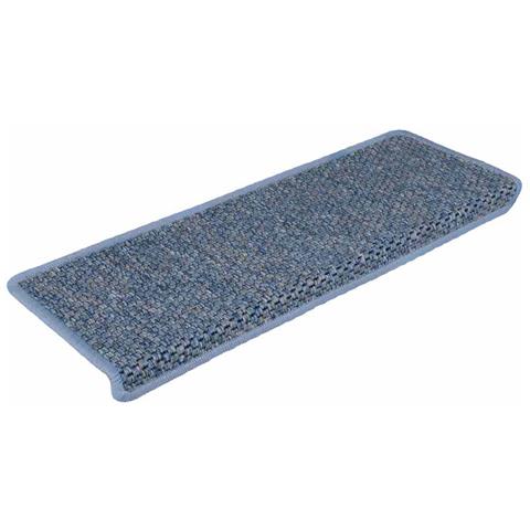 Tappeti Autoadesivi per Scale Aspetto Sisal 30pz 65x21x4 cm Blu - Foto 2