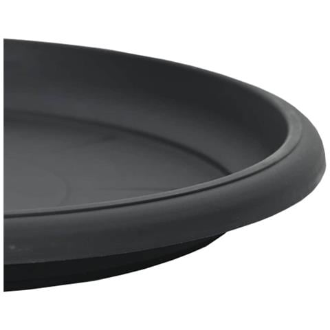 Vassoio Rotondo per Fiori 24 pcs Nero Ø 23,5 x 2,5 cm Plastica - Foto 9