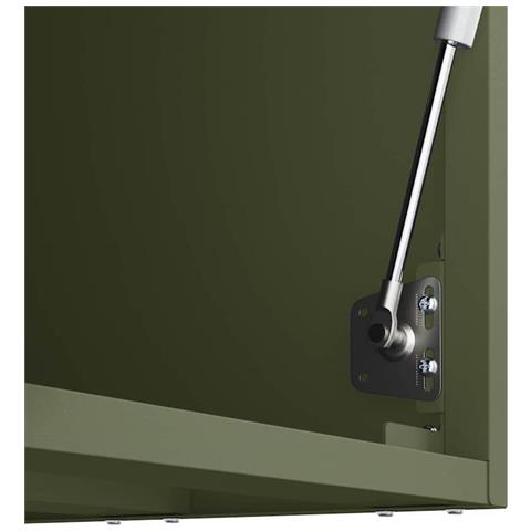 Armadio a muro per garage Oliver verde 90 x 33 x 35 cm - Foto 9